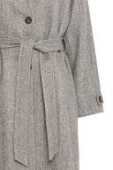 ICHI Ihjannet Herringbone JA13 Women's Coat Gray
