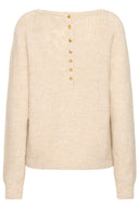 ICHI Ihasdis LS Knitted Blouse Ecru