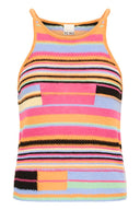 ICHI Ihboggie Multicolor Stripe Τοπ