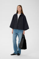 INWEAR Hinonaiw Κάπα Με Κουμπιά Navy