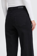 ICHI Ihtwiggy Wide Leg Jean Pants Black