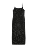 GRACE & MILA Tori Long Black Sequin Dress