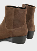 VAGABOND Kelsey Καφέ Suede Μυτερό Μποτάκι