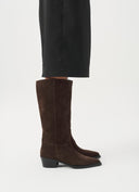 VAGABOND Kelsey Suede Ψηλές Μπότες Καφέ
