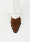 VAGABOND Kelsey Καφέ Suede Μυτερό Μποτάκι