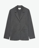 YERSE Dark Grey Herringbone Blazer
