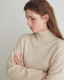 YERSE Ecru Wool Blend Sweater