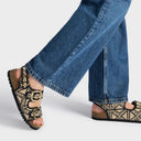 SCHOLL Noelle Backstrap Black/White Σανδάλια