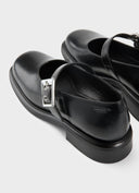 VAGABOND Ellis Leather Ballerinas With Buckle