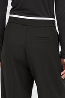 ICHI Ihkyrra Wide Leg Black Pleated Pants