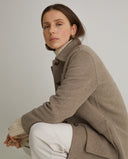 YERSE Brown Wool Blend Short Coat