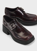 VAGABOND Dorah Bordeaux Loafer With Buckle