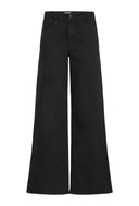 ICHI Ihtwiggy Wide Leg Jean Pants Black