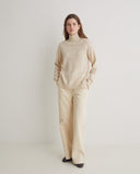 YERSE Ecru Wool Blend Sweater