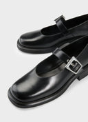 VAGABOND Ellis Leather Ballerinas With Buckle