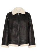 KAFFE Kapernille Women's Sherpa-Lined Jacket