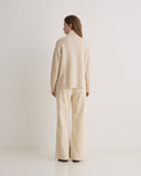 YERSE Ecru Wool Blend Sweater