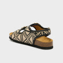 SCHOLL Noelle Backstrap Black/White Σανδάλια