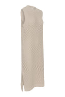 KAFFE KAelse Sleeveless Perforated Cotton Dress