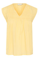 KAFFE Kathua Straw Sleeveless Blouse