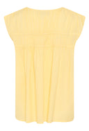 KAFFE Kathua Straw Sleeveless Blouse