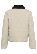 KAFFE Kaanneli Cropped Quilted Jacket With Collar