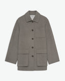 YERSE Brown Wool Blend Short Coat