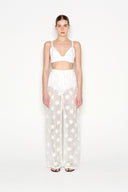 NADIA RAPTI Margarita Sheer Lace Pants