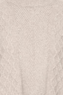 ICHI Ihmylle Women's Knitted Sweater Ecru