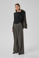 MY ESSENTIAL WARDROBE Space High Waisted Pants Grey