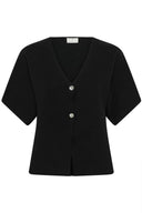 KAFFE Rachel Leather Jacket Brown