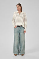 MY ESSENTIAL WARDROBE Anna Ριγέ Πόλο Μακρυμάνικη Μπλούζα