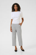 KAFFE Kasakura Cropped Grey Pants