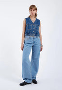 DR. DENIM Hill Women's Jeans Wide Leg Aged Haze Light Retro