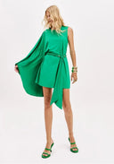 LANCA Οne-shoulder Πράσινο Φόρεμα