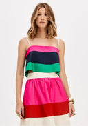 LANCA Stripped Crop Top