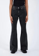 DR. DENIM Elba Women's Flare Jeans Aged Black