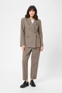 KAFFE Kaelyah Checked Straight Pants