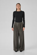 MY ESSENTIAL WARDROBE Space High Waisted Pants Grey