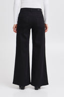 ICHI Ihtwiggy Wide Leg Jean Pants Black