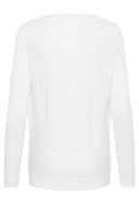 MY ESSENTIAL WARDROBE Polly White Knitted Blouse