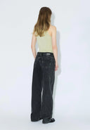 DR. DENIM Hill Women's Jeans Wide Leg Aged Black