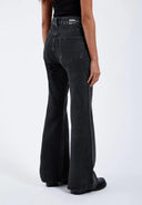 DR. DENIM Elba Women's Flare Jeans Aged Black