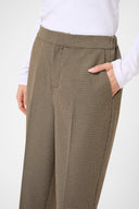 KAFFE Kaelyah Checked Straight Pants