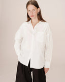 GRACE & MILA Sira Oversized Cotton Shirt Ivoire