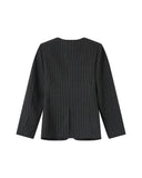 GRACE & MILA Shain Striped Wool Blazer Tailoring