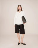 GRACE & MILA Sira Oversized Cotton Shirt Ivoire