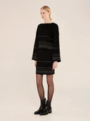 KOURBELA Knit Long-Sleeve Boxy Blouse