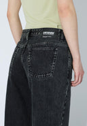 DR. DENIM Hill Women's Jeans Wide Leg Aged Black