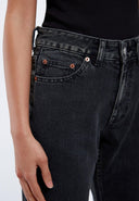 DR. DENIM Elba Women's Flare Jeans Aged Black